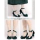 Iris Corolla Elizabeth Double Layer Velvet Shoes(Reservation/5 Colours/Full Payment Without Shipping)